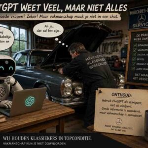 Vraag het aan ChatGPT Mercedes oldtimer vragen
